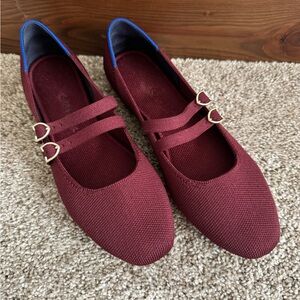 Rothy’s Double Buckle Mary Jane - cabernet - size 7.5 (eu 37.5) ♥️